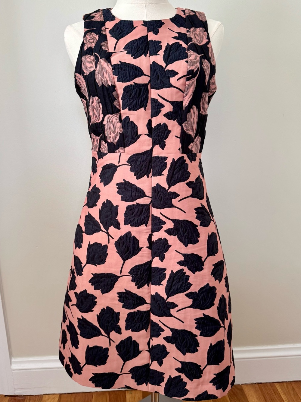 Ann Taylor Mixed Media Floral Sheath Dress - Size 4